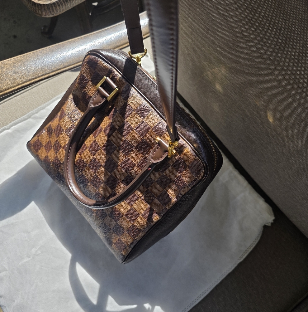 Louis Vuitton Damier Brown Leather Bag